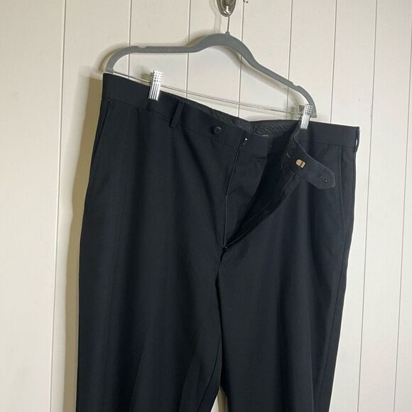 Stafford Performance Men's 42x32 Regular Fit Ankle Dress Pants Comfort Grey - Picture 9 of 14